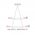 GU10 50 A Cone Diagram